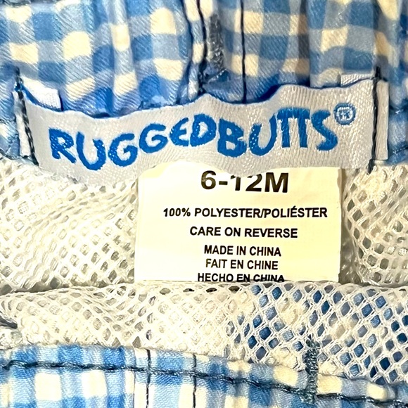 RuggedButts Gingham Check Swim Trunks - Picture 6 of 10